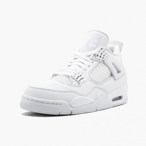 Air Jordan 4 Retro Pure Money White/Metallic Silver 308497-100