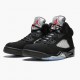 Air Jordan 5 Retro Black Metallic Black/Metallic Silver  845035-003