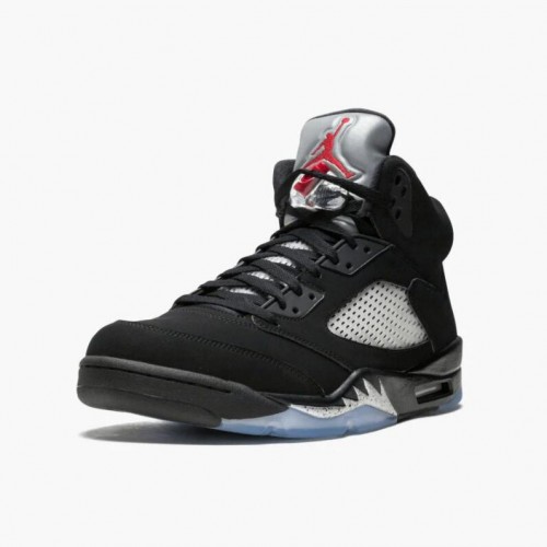 Air Jordan 5 Retro Black Metallic Black/Metallic Silver  845035-003