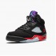 Air Jordan 5 Retro Top 3 Black/Fire Red/Grape Ice New E  CZ1786-001