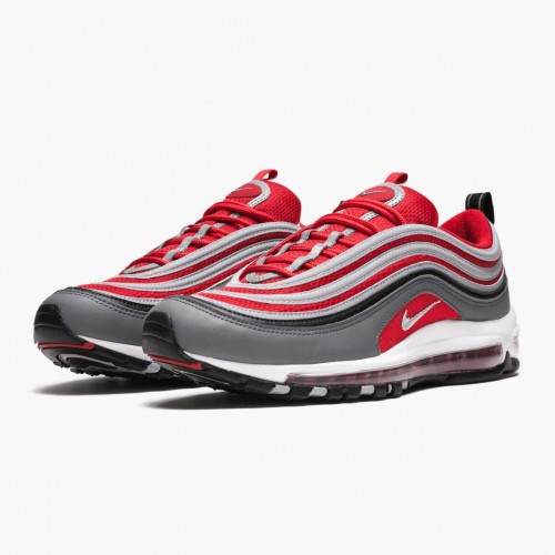 Nike Air Max 97 Dark Grey Gym Red 921826 007 Dámské a pánské Běžecké boty