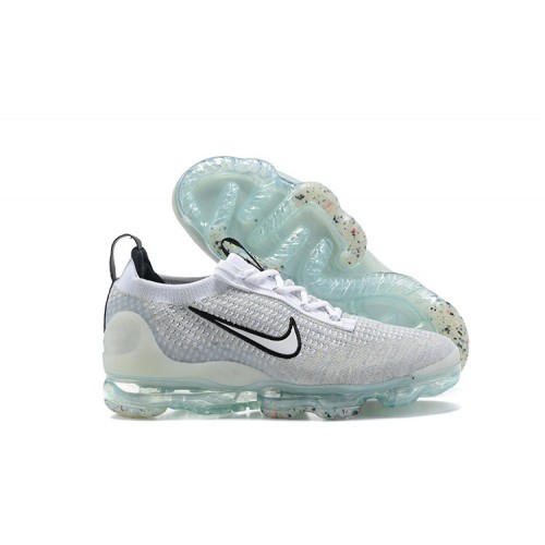 Pánské/Dámské Air VaporMax 2021 Flyknit Bílá Černá DB1550-100 Obuv