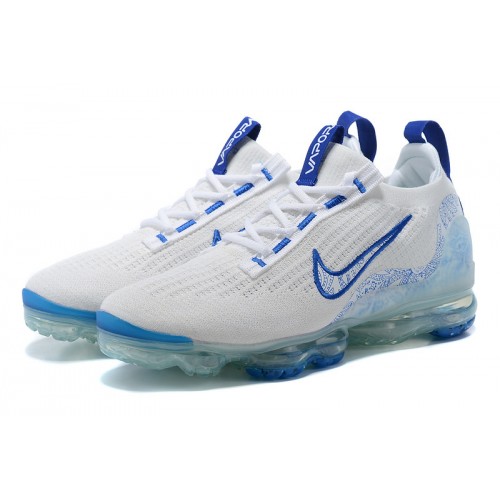 Pánské/Dámské Air VaporMax 2021 Flyknit Bílá and Modrá Obuv