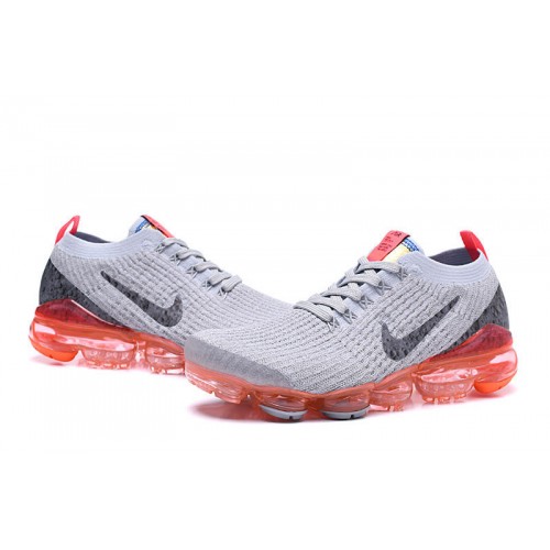 Pánské/Dámské Air VaporMax Flyknit 3 Šedá Červená Obuv AJ6900-600