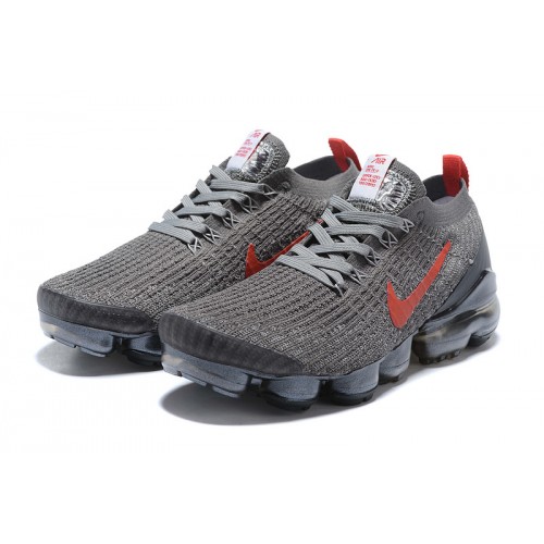 Pánské/Dámské Air VaporMax Flyknit 3 Šedá Červená Obuv CT1270-001