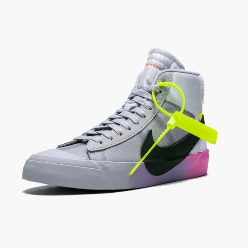 Nike Blazer Mid Off White Wolf Grey Serena Queen AA3832 002 Dámské a pánské Běžné boty