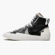 Nike Blazer Mid sacai Černá Grey BV0072 002 Dámské a pánské Běžné boty