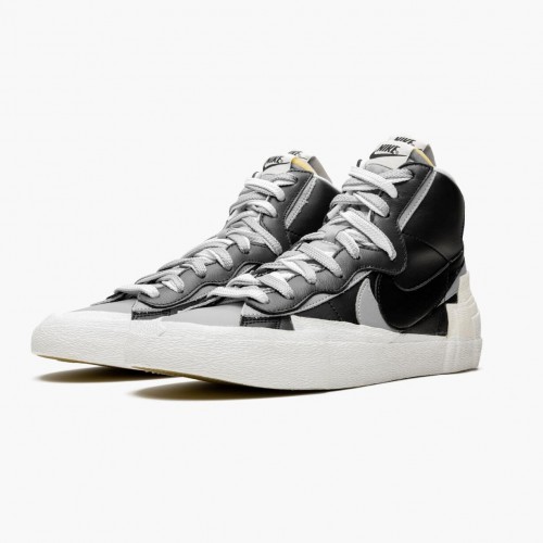 Nike Blazer Mid sacai Černá Grey BV0072 002 Dámské a pánské Běžné boty