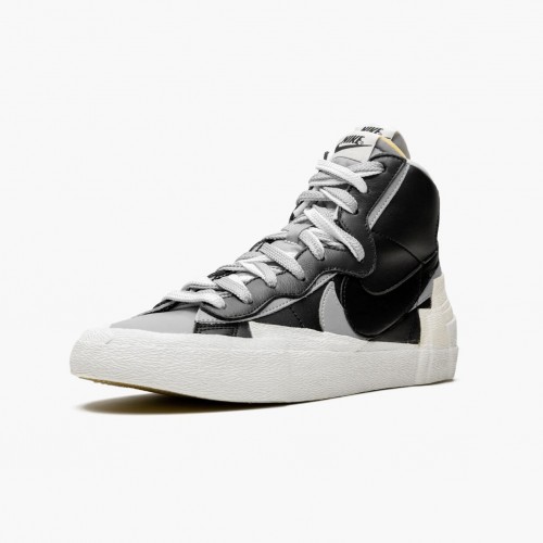 Nike Blazer Mid sacai Černá Grey BV0072 002 Dámské a pánské Běžné boty