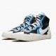 Nike Blazer Mid sacai White Černá Legend Blue BV0072 001 Dámské a pánské Běžné boty