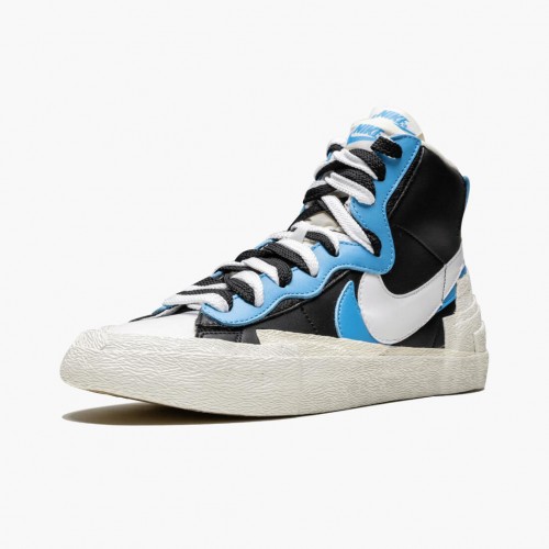 Nike Blazer Mid sacai White Černá Legend Blue BV0072 001 Dámské a pánské Běžné boty