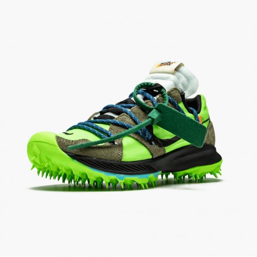 Nike Zoom Terra Kiger 5 OFF WHITE Electric Green CD8179 300 Dámské a pánské Běžné boty