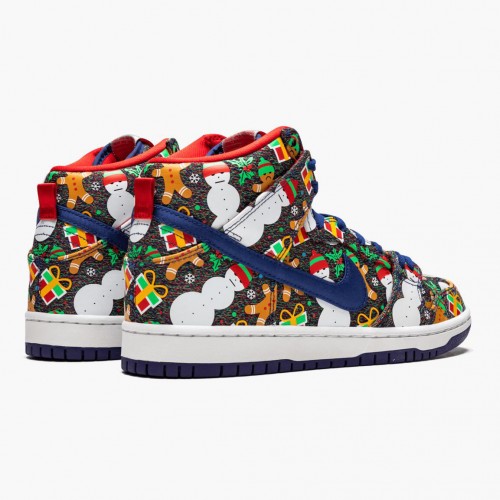 Nike SB Dunk High Concepts Ugly Christmas Sweater 881758 446 Dámské a pánské Běžné boty