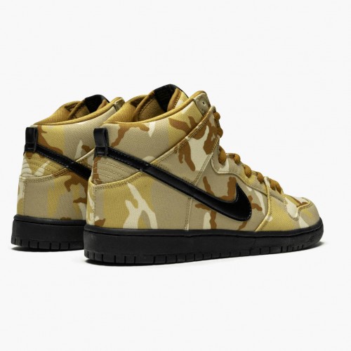 Nike SB Dunk High Pro Desert Camo BQ6826 200 Dámské a pánské Běžné boty