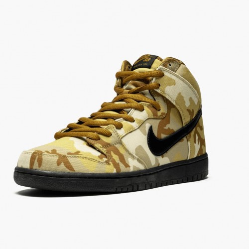 Nike SB Dunk High Pro Desert Camo BQ6826 200 Dámské a pánské Běžné boty