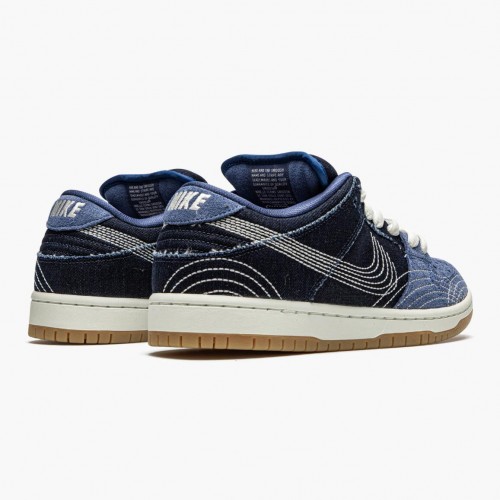 Nike SB Dunk Low Denim Sashiko CV0316 400 Dámské a pánské Běžné boty