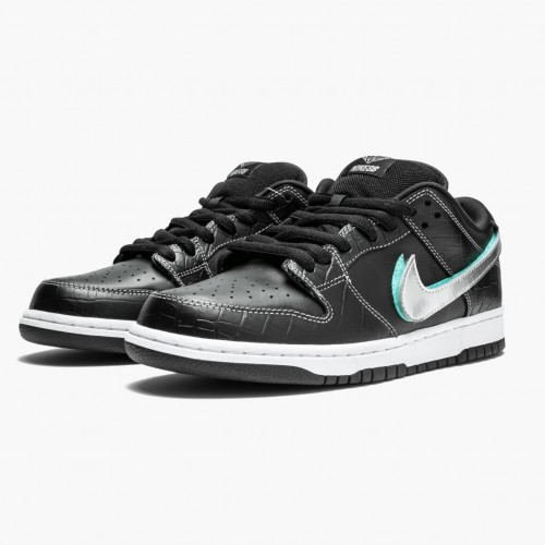 Nike SB Dunk Low Diamond Supply Co Černá Diamond BV1310 001 Dámské a pánské Běžné boty