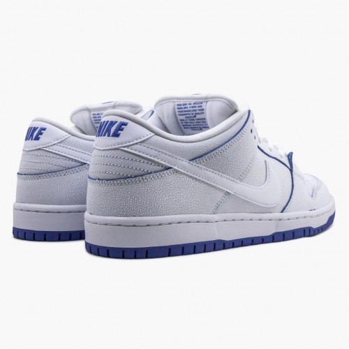 Nike SB Dunk Low Premium White Game Royal CJ6884 100 Dámské a pánské Běžné boty