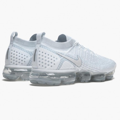 Nike Air VaporMax Flyknit 2 White Vast Grey 942842 105 Dámské a pánské Běžecké boty